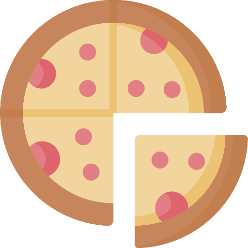 Pizza pizza junk food fast food icon
