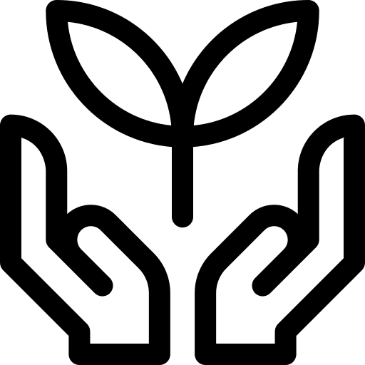 Ecology botanical environment hand icon