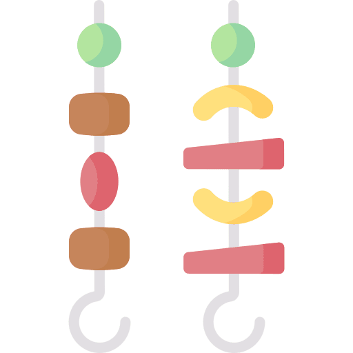 Skewer skewer barbecue meat icon
