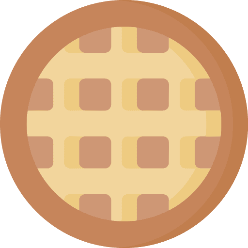 Waffle breakfast bread meal icon