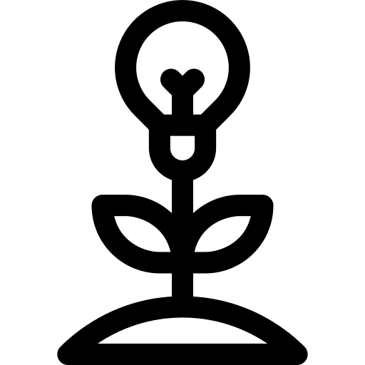 Bio energy ecology light bulb save the planet icon