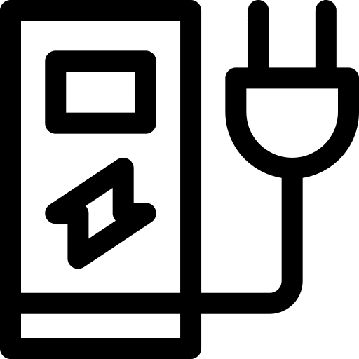 Charging station ecology and environment charger energy icon