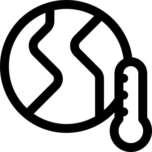 Earth nature atmosphere melt icon