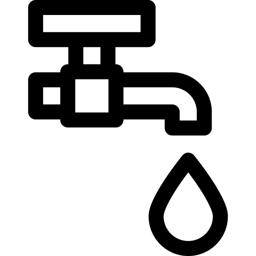 Faucet droplet sink save water icon