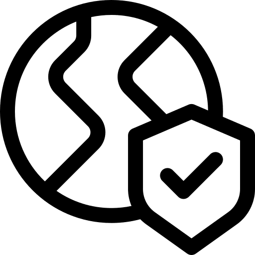 Earth love and romance protection save the planet icon