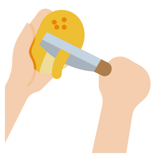 Peel potato peeling food potato icon