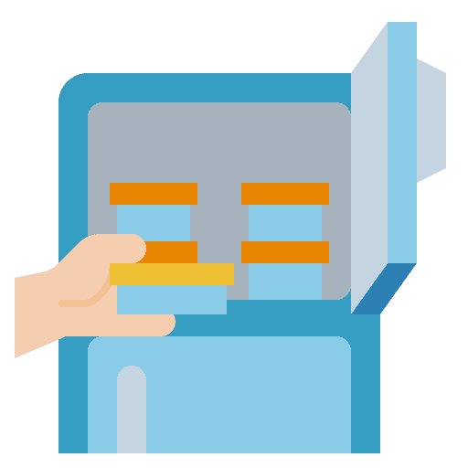 Refrigerator kitchen frozen cook icon