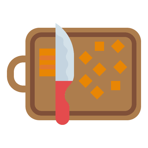 Dice dice cook chop icon