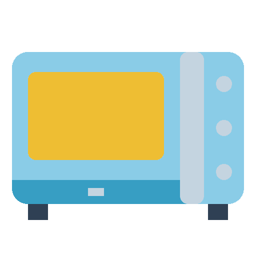 Microwave cook microwave food and restaurant icon