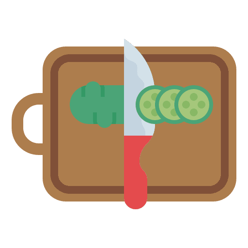 Slice cook vegetable kitchen icon