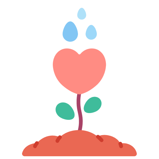 Care empathy love care icon