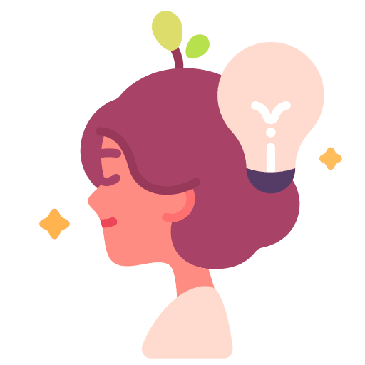 Concentration creative idea meditation icon