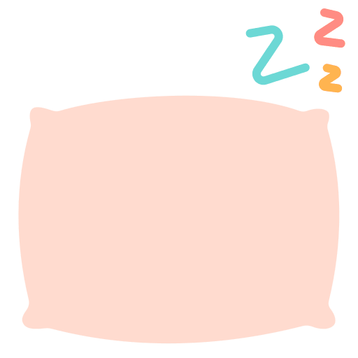Sleep pillow furniture and household bed icon