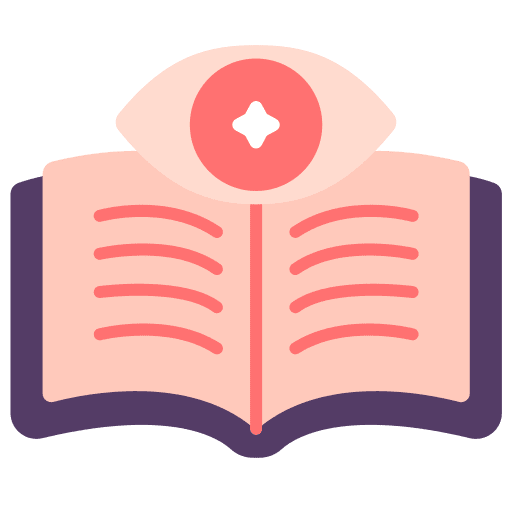 Reading education knowledge text icon
