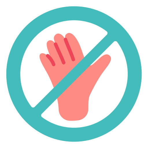 Refuse prohibition forbidden communications icon