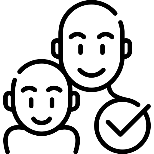 Parental control security kid filter icon