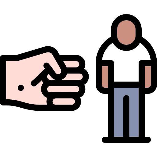 Bullying diverse racism people icon