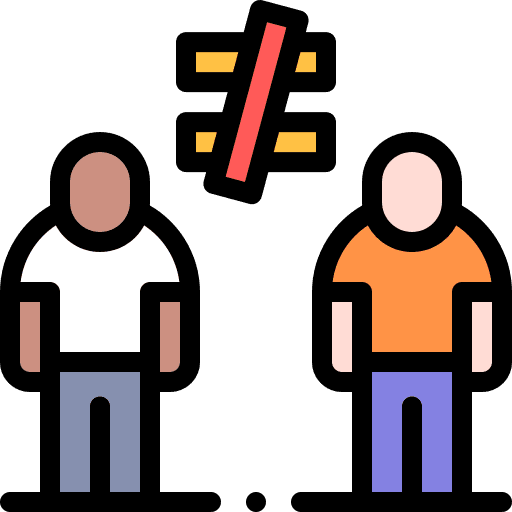 No racism love respect equality icon