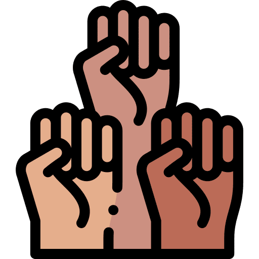 Protest love equality community icon