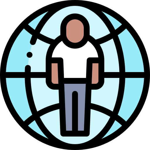 Worldwide equality unity maps and location icon