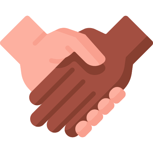 No racism diversity hands and gestures together icon