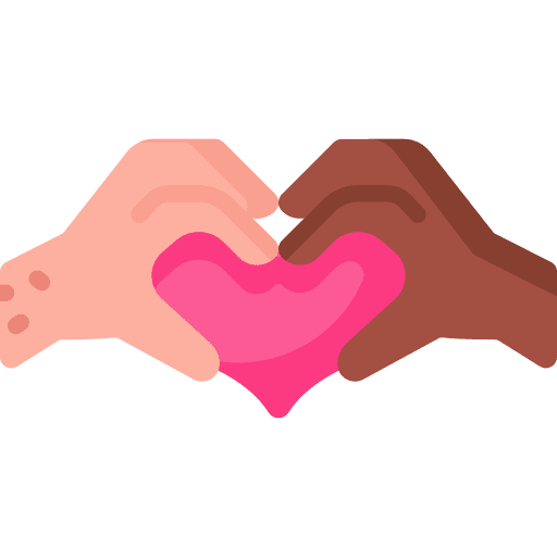 No racism love diversity unite icon