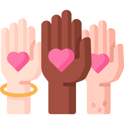 Unite diversity respect love icon
