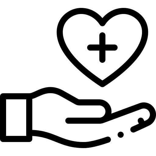 Healthcare donate donation healthcare and medical icon