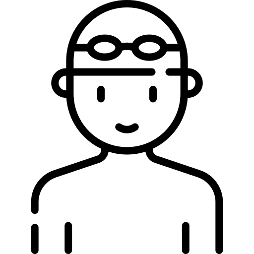 Swimmer occupation sport and competition swimmer icon