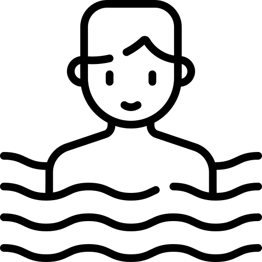 Swimmer sports swimmer hot pool icon
