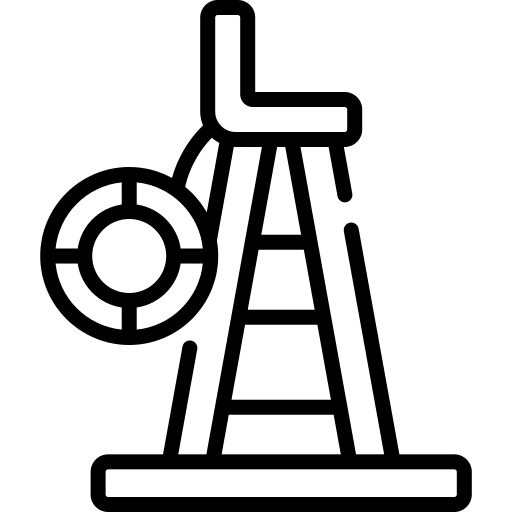 Lifeguard chair security miscellaneous lifeguard chair icon