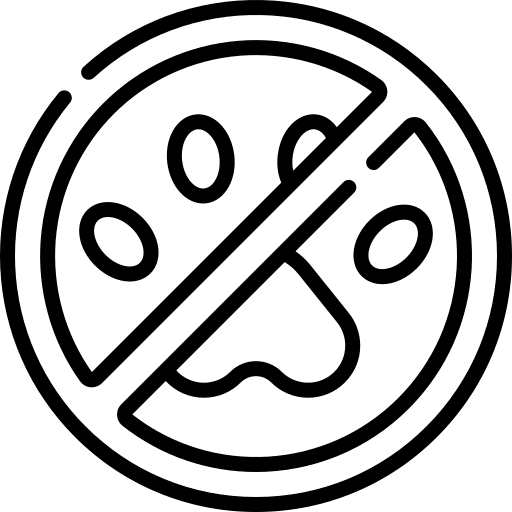 No pets not allowed forbidden prohibition icon