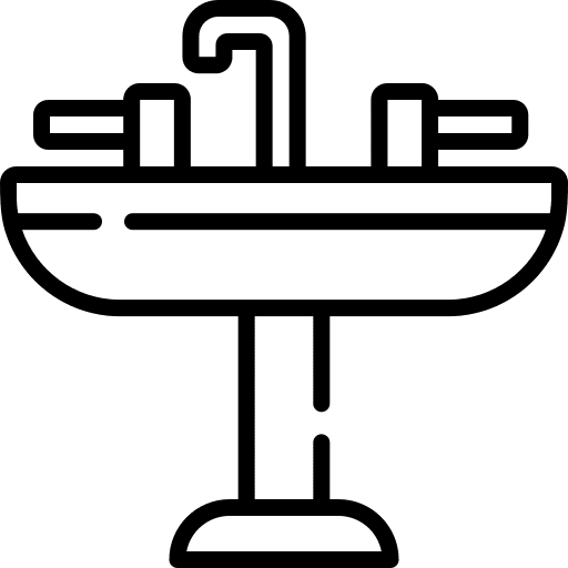 Sink healthcare and medical sink water icon