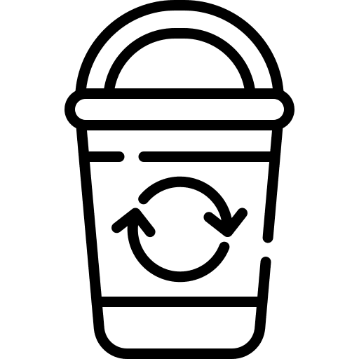 Trash can garbage interface bin icon