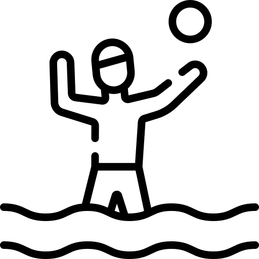 Water polo man swimming pool competition icon