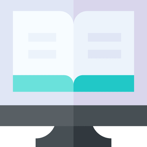 Ebook learning ebook digital book icon