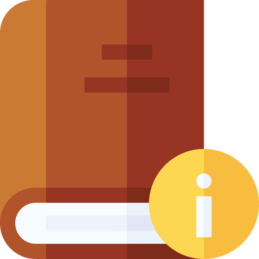 Information guide book information icon