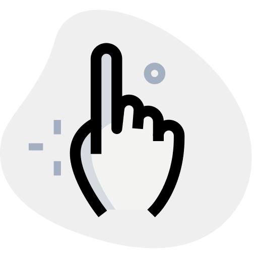 Index finger hands and gestures vote index finger icon
