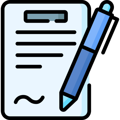 Agreement contract pen document icon