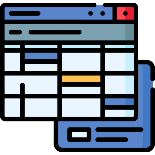 Timeline schedule time and date time icon