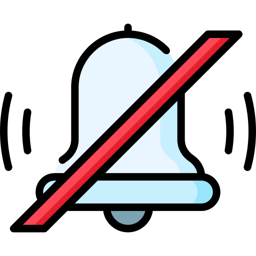 Alarm off disable notification time and date icon