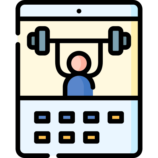 Calendar gym plan time icon