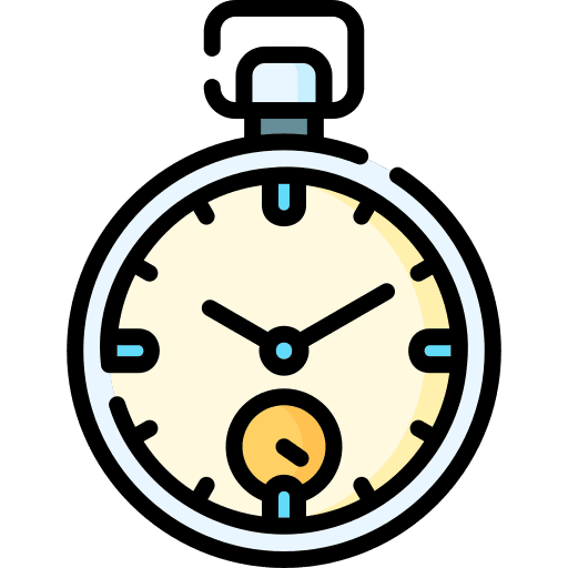 Pocket watch retro timing clock icon
