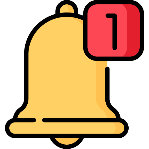 Notification ui bell alarm icon