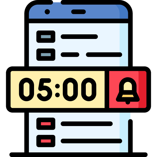 Alarm mobile phone alarm alert icon