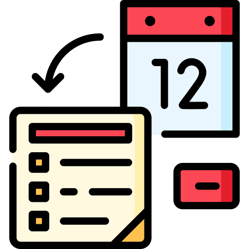 Schedule calendar time plan icon