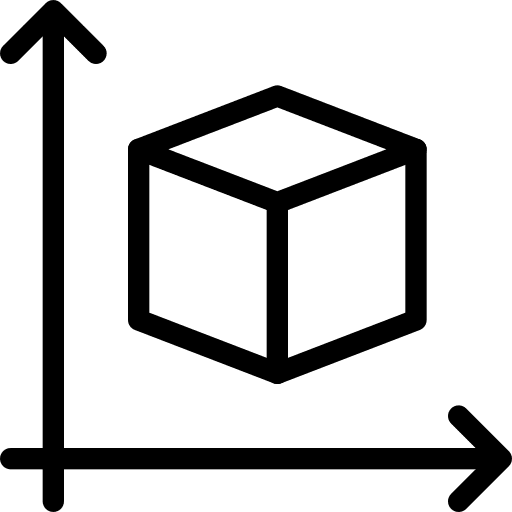 Size specs shapes print icon