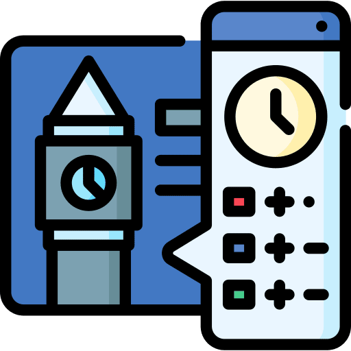 Time zone watch world time zone icon