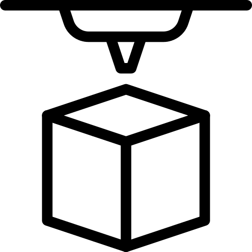 3d printer printing shapes 3d printer icon