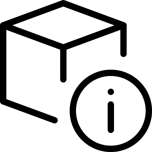 Info 3d info cube icon